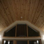 Vaulted ceiling at night